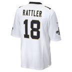 Spencer Rattler New Orleans Saints Nike 2024 NFL Draft Game   Jersey - White