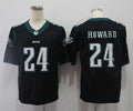 Men's Philadelphia Eagles Jordan Howard #24 Black Game Jersey1