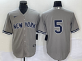 Men's New York Yankees Joe DiMaggio #5 Gray Replica Player Name Jersey1