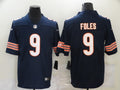 Men's Chicago Bears Nick Foles #9 Navy Game Jersey1