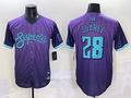 Men's Arizona Diamondbacks Eugenio Suarez #28 Purple 2025 City Connect Limited Player Jersey