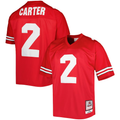 Men's Ohio State Buckeyes   Cris Carter #2  Scarlet Authentic Jersey