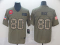 Men's San Francisco 49ers Jerry Rice #80 Brown Alternate Game Jersey1