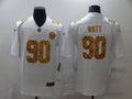 Men's Pittsburgh Steelers T.J. Watt #90 White Game Player Jersey1