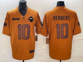Men's Los Angeles Chargers Justin Herbert #10 Brown 2023 Salute To Service Limited Jersey1