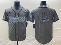 Men's Los Angeles Dodgers Gray Joint Edition Team Jersey1