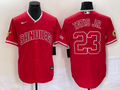 Men's San Diego Padres Fernando Tatis Jr. #23 Red Replica Player Jersey1