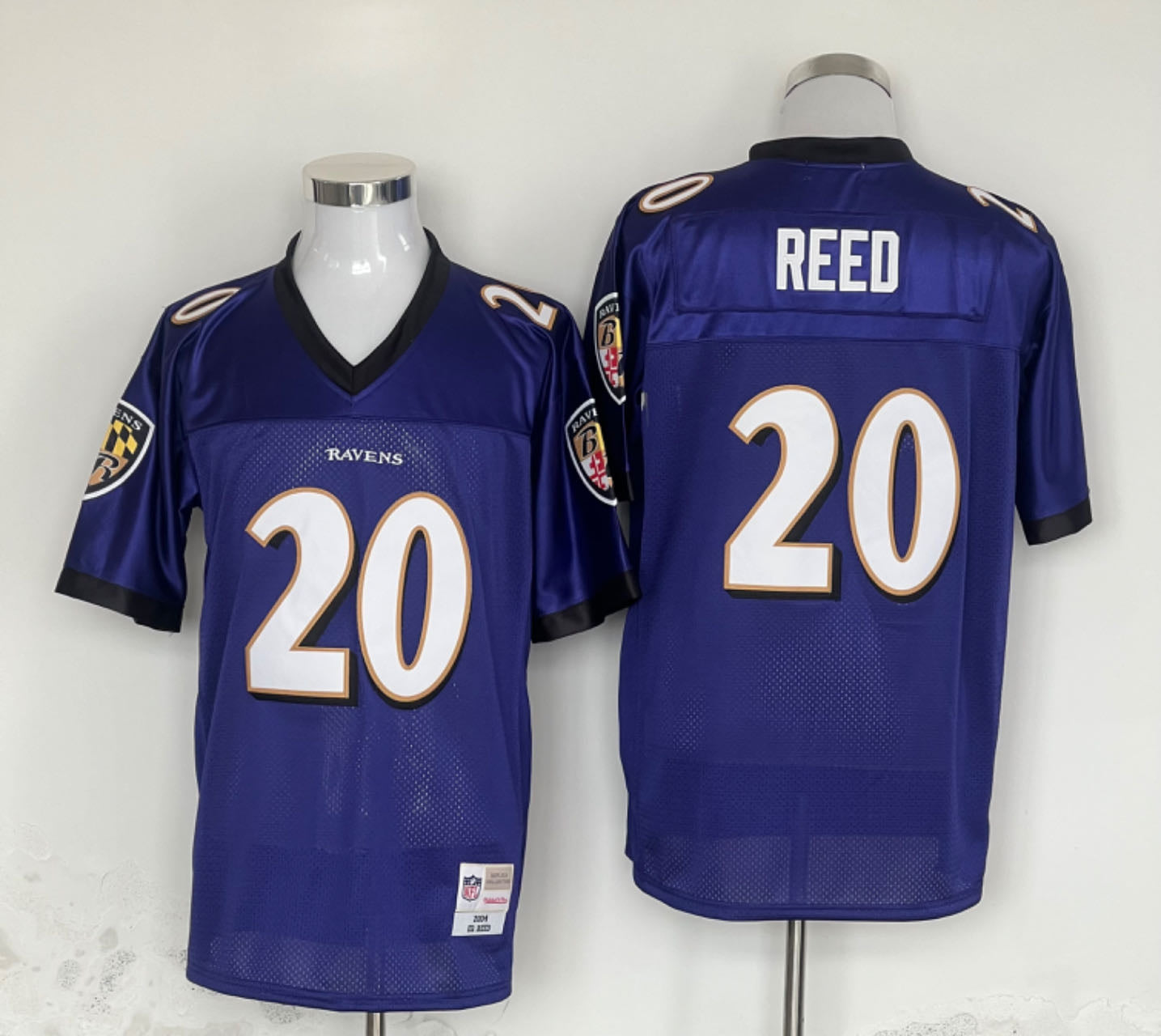 Men's Baltimore Ravens Ed Reed  Purple Legacy Replica Player Jersey1