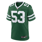 Zaire Barnes New York Jets Nike Team Game Jersey - Legacy Green