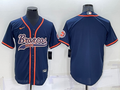 Men's Denver Broncos Navy Blank Jersey1
