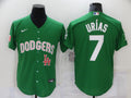 Men's Los Angeles Dodgers Julio Urias #7 Green Replica Baseball Jersey1