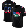 Custom1 New York Jets Black Limited Fashion Flag American Stitched Jersey1 Football Jerseys