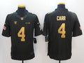 Men's Las Vegas Raiders Derek Carr #4 Black Team Player Jersey1