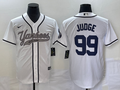 Men's New York Yankees Aaron Judge #99 White Player Jersey1 Joint Edition