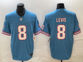 Men's Tennessee Titans Will Levis #8 Light Blue Oilers Throwback Legend Player Jersey1