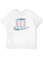 America Word Art Black T-Shirt