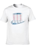 America Word Art Black T-Shirt