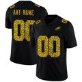Custom1 Philadelphia Eagles Leopard Print Fashion Vapor Limited Jersey1 Black Stitched American Football Jerseys