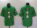 Men's Philadelphia Eagles Jalen Hurts #1 Kelly Green Alternate Game Jersey1