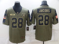 Men's Las Vegas Raiders Josh Jacobs #28 Brown Authentic Game Jersey1
