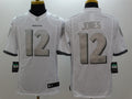 Men's Baltimore Ravens Jacoby Jones #12 White Game Jersey1
