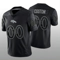 Custom1 Denver Broncos Black RFLCTV Limited Jersey1 Stitched Jersey1  American Football Jerseys