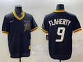 Men's Detroit Tigers Jack Flaherty #9 Black Replica Player Jersey1