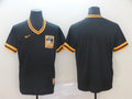 Men's Pittsburgh Pirates Black Blank Replica Player Jersey1