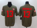 Men's New York Giants Odell Beckham Jr. #13 Brown Game Jersey1
