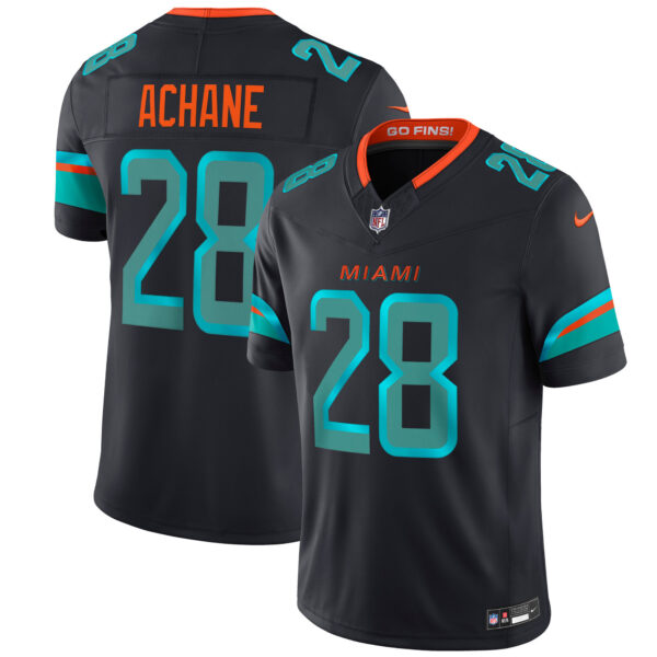De’von Achane Miami Dolphins 2025 Rivalries Collection Game Jersey - Pitch Blue