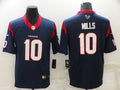 Men's Houston Texans Davis Mills #10 Navy Game Jersey1