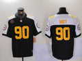 Men's Pittsburgh Steelers T.J. Watt #90 Black Alternate Game Player Jersey1