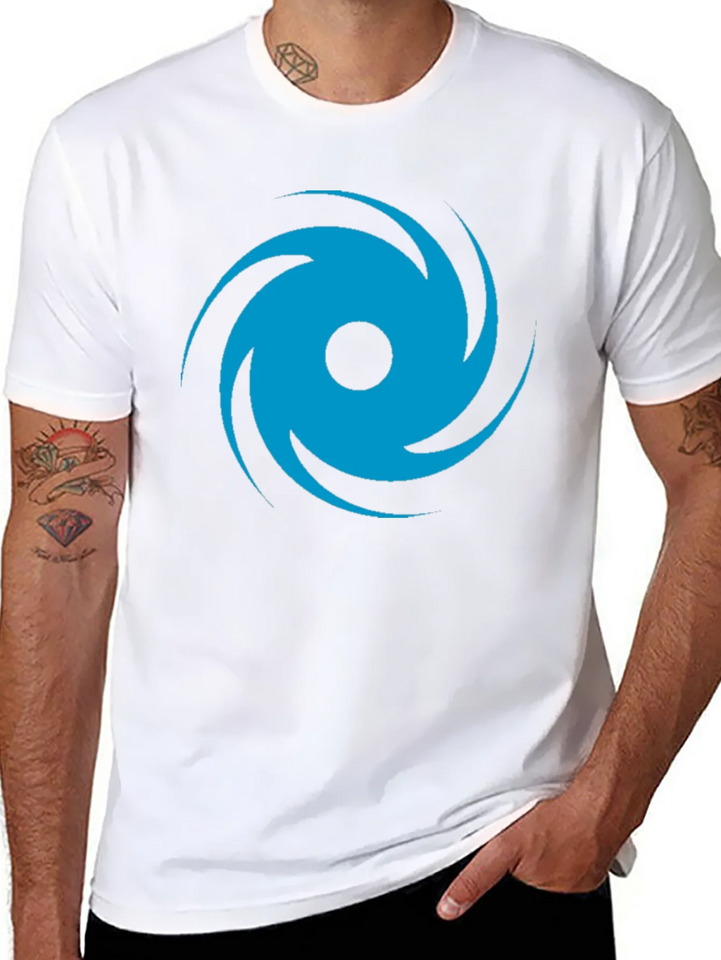 🌀Whirlwind Graphic T-Shirt - Casual Black Tee