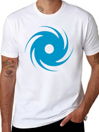 🌀Whirlwind Graphic T-Shirt - Casual Black Tee