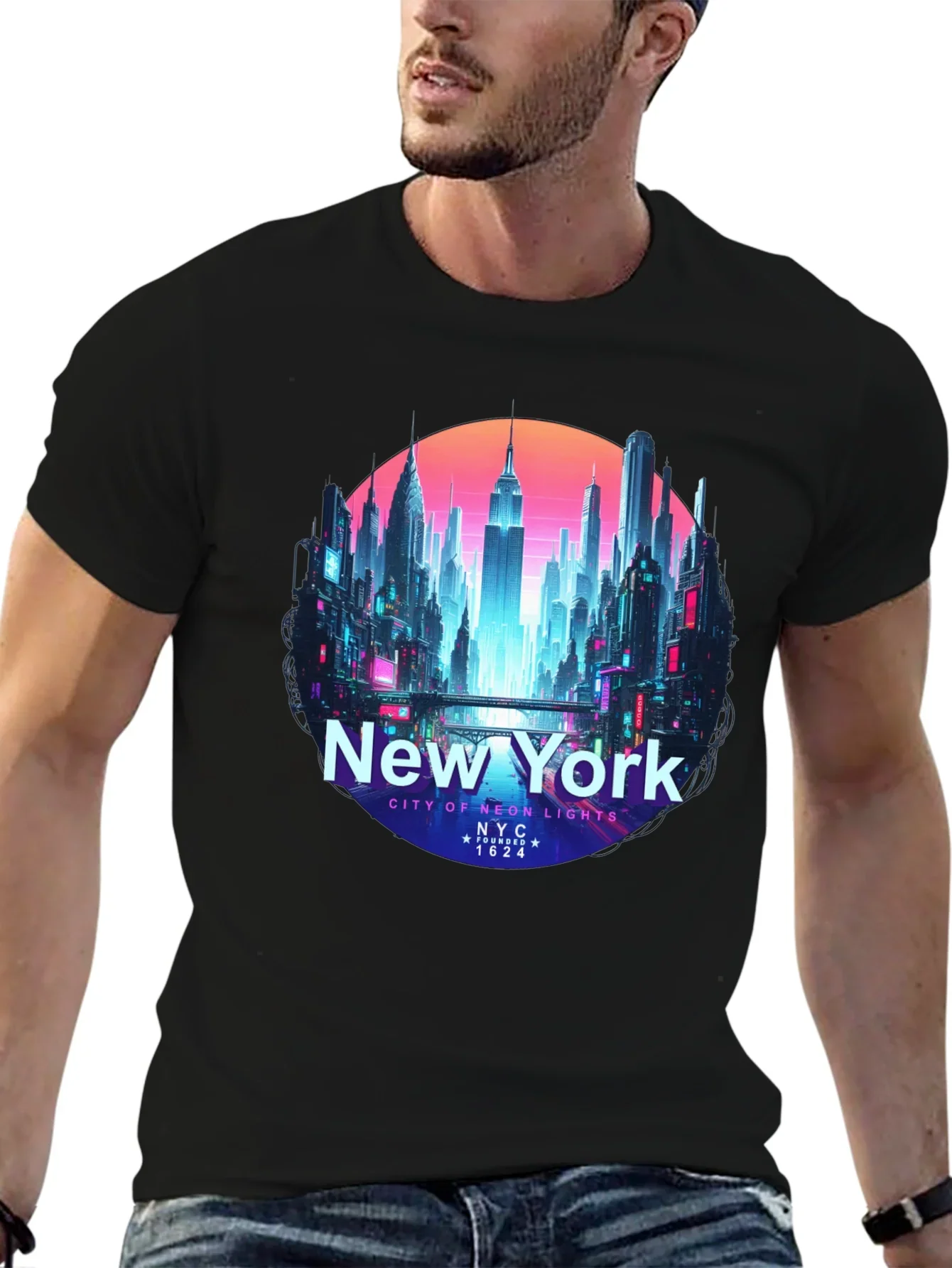 New York City Neon Lights T-Shirt