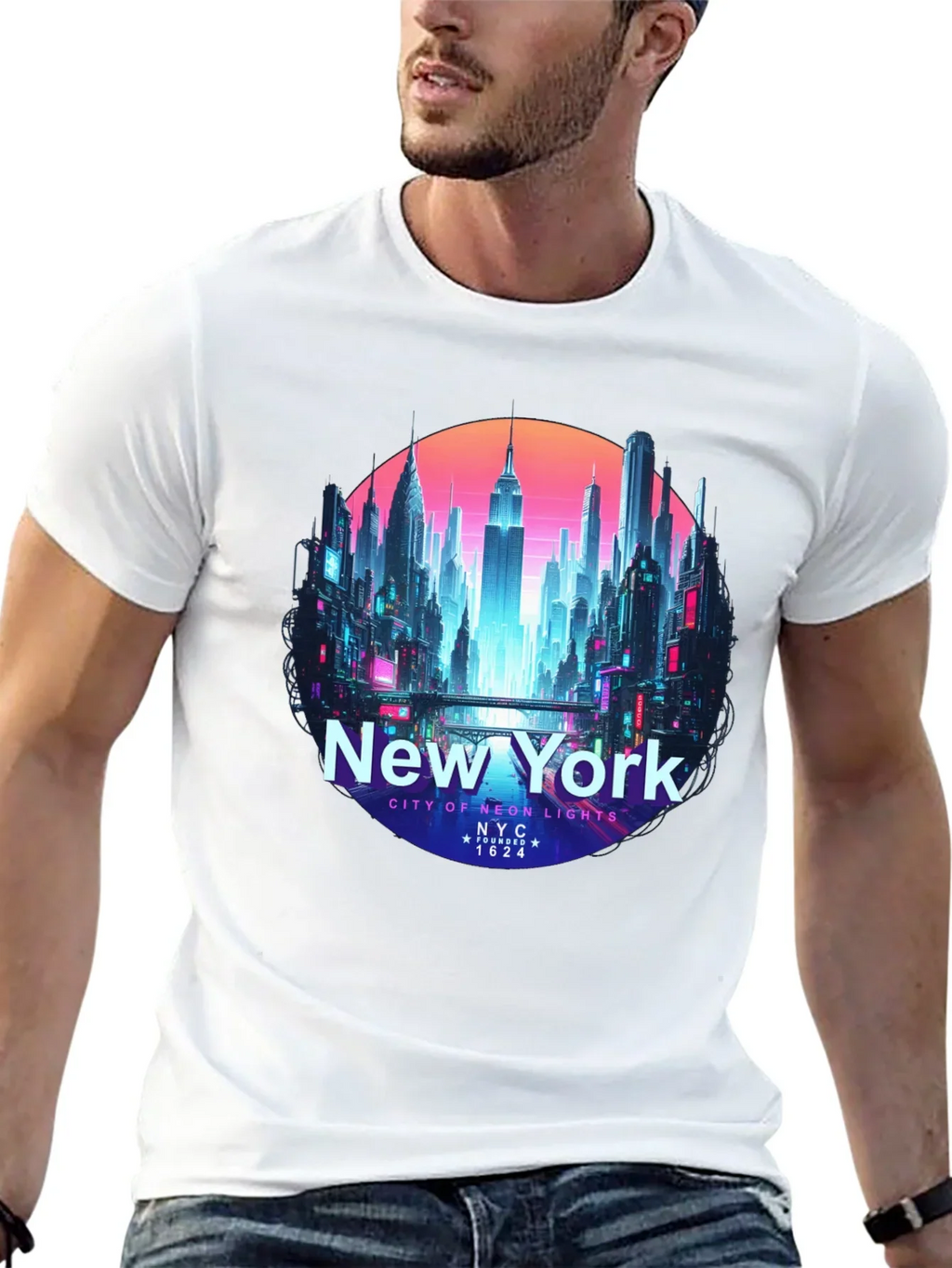 New York City Neon Lights T-Shirt