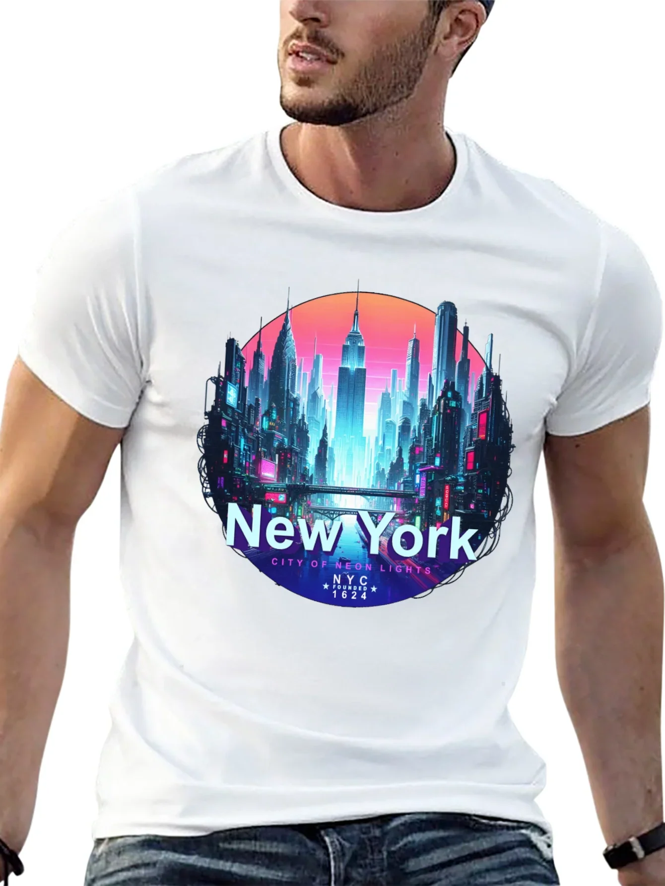 New York City Neon Lights T-Shirt