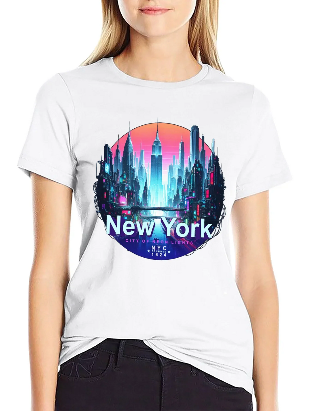 New York City Neon Lights T-Shirt