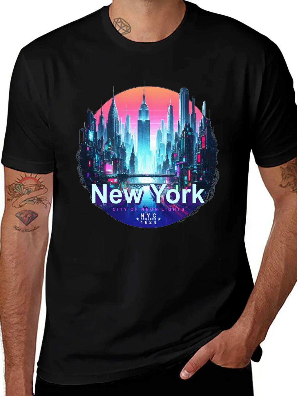 New York City Neon Lights T-Shirt