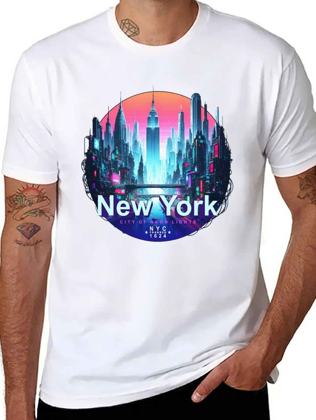 New York City Neon Lights T-Shirt