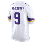 J.J. McCarthy Minnesota Vikings Nike Game Jersey -  White