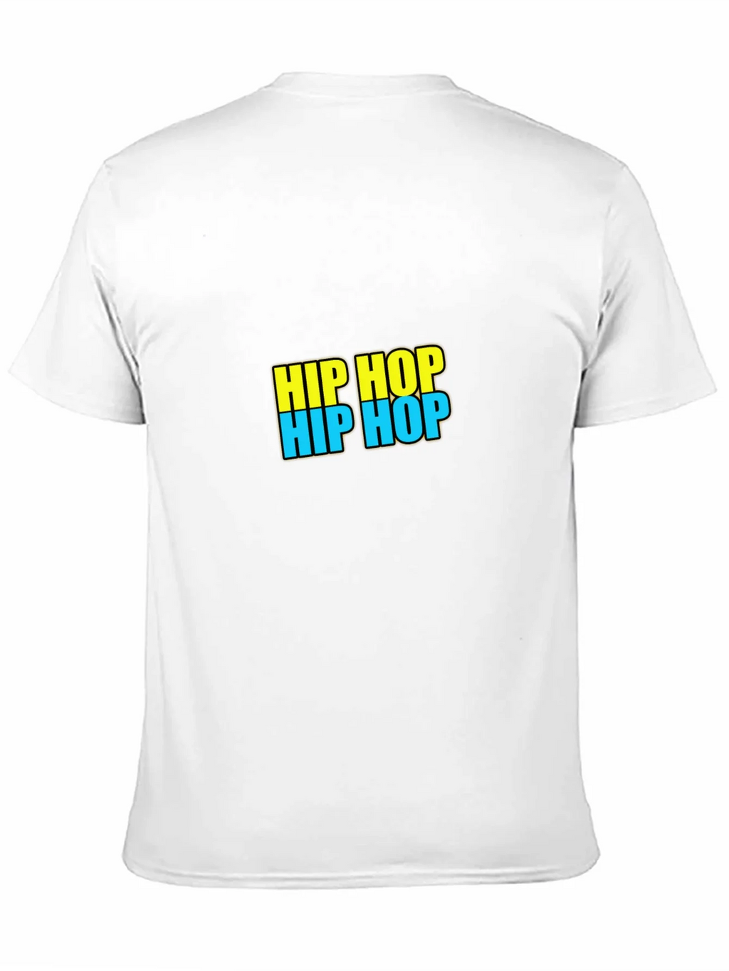 Hip Hop Graphic Tee - Black Casual T-Shirt