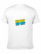 Hip Hop Graphic Tee - Black Casual T-Shirt