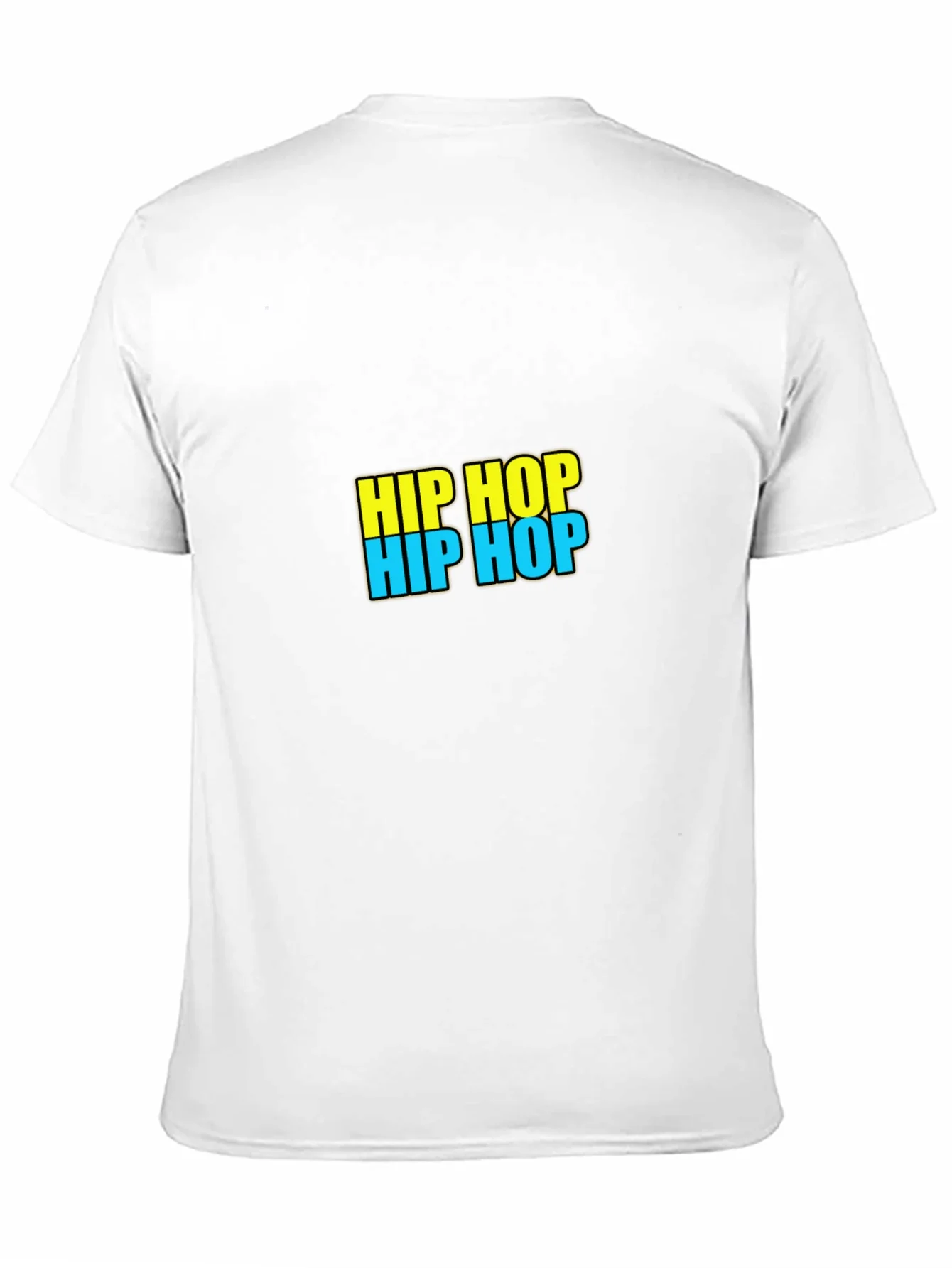 Hip Hop Graphic Tee - Black Casual T-Shirt