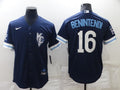 Men's Kansas City Royals Andrew Benintendi #16 Navy Replica Baseball Jersey1