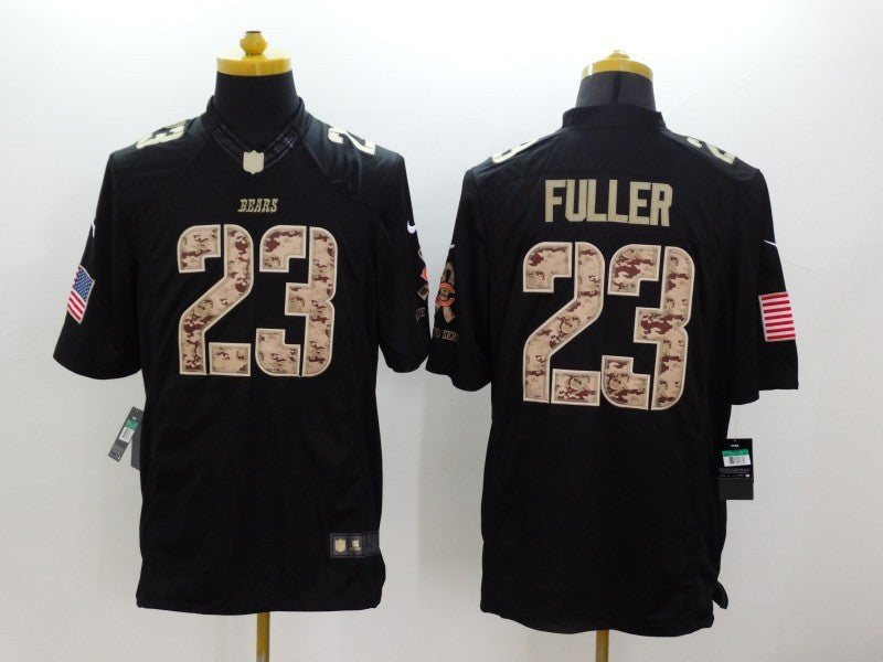 Men's Chicago Bears Kyle Fuller #23 Black Game Player Jersey1