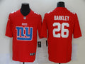 Men's New York Giants Saquon Barkley #26 Red Player Game Jersey1