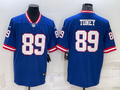Men's New York Giants Kadarius Toney #89 Royal Classic Retired Player Game Jersey1
