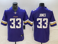Men's Minnesota Vikings Aaron Jones #33 Purple Player Game Jersey1