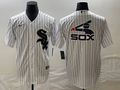 Men's Chicago White Sox White Home Replica Player Jersey1